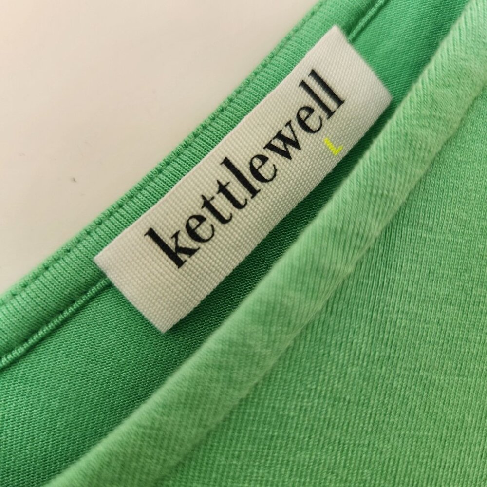Kettlewell Colours Sleeveless Layered V-Neck Lime Green Tank Top Casual Spring - Picture 4 of 8